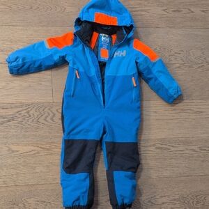 Helly Hansen Kids Snowsuit in Blue and Orange